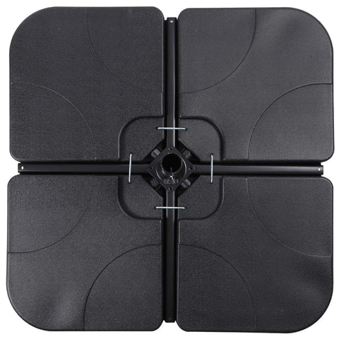 Sunnyglade umbrella base four plates design distributes weight for stability