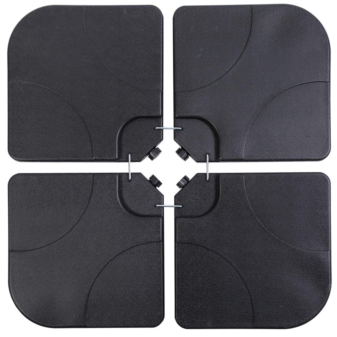 Sunnyglade umbrella base square plates assembly provides stable cantilever support