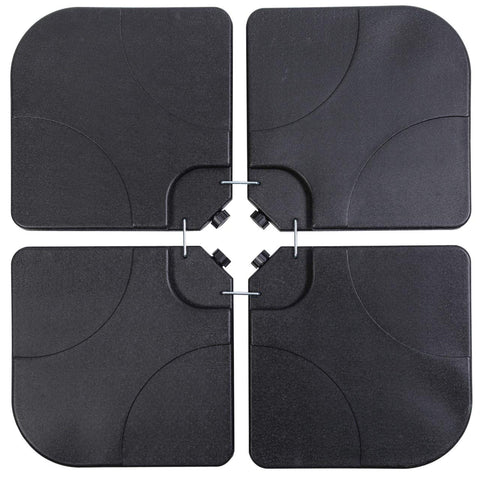 Sunnyglade umbrella base square plates assembly provides stable cantilever support
