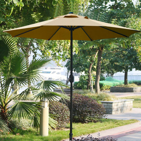 Sunnyglade crank tilt function allows easy sun-angle adjustments.