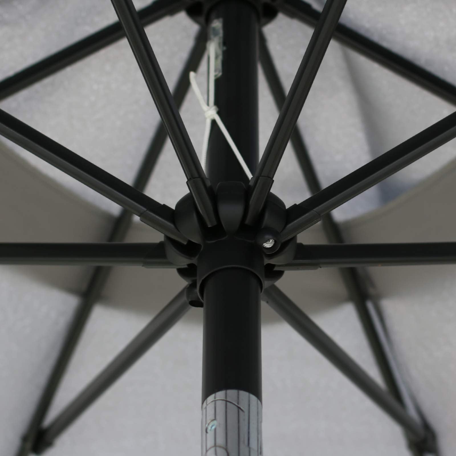 Sunnyglade umbrella pole 40mm aluminum emphasizes sturdy, corrosion resistant support.