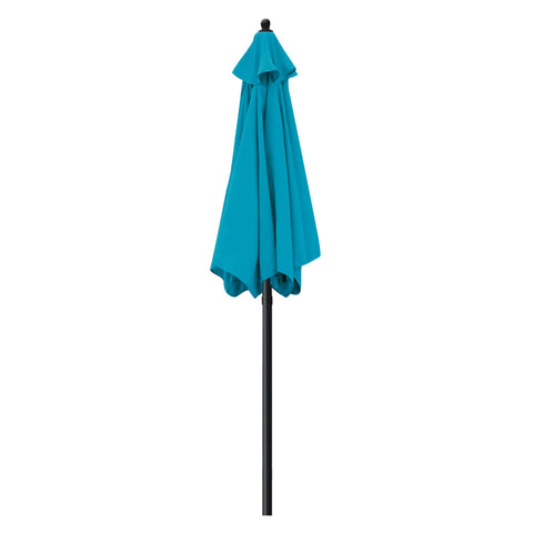Sunnyglade Teal Blue Patio Umbrella vented top promotes airflow and cooler shade