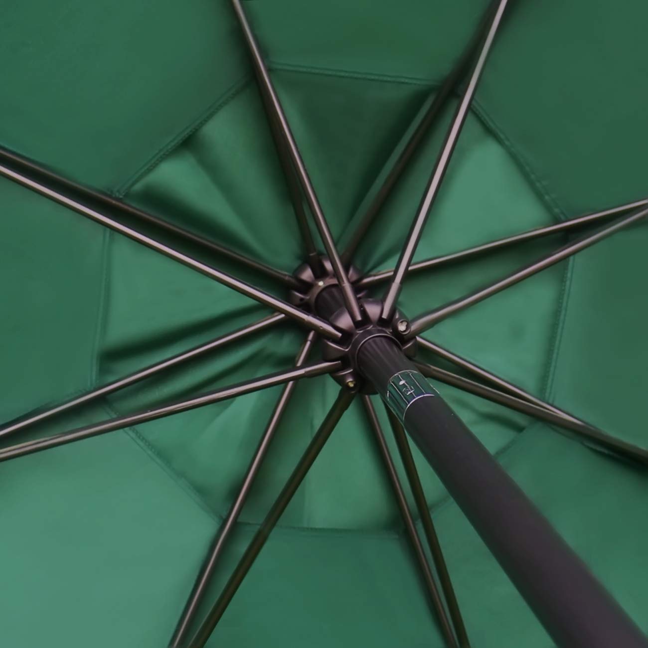 Sunnyglade wind vent promotes airflow and cooler shade under the canopy.