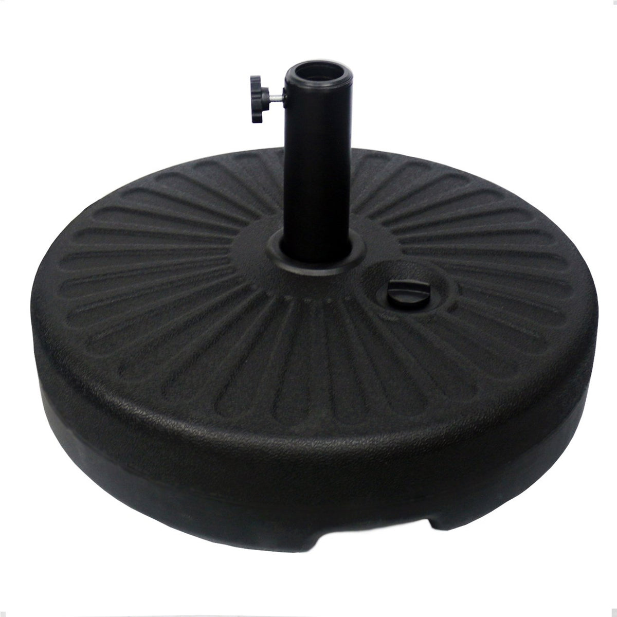 Sunnyglade water-filled umbrella base with 20-inch diameter for stable outdoor shading