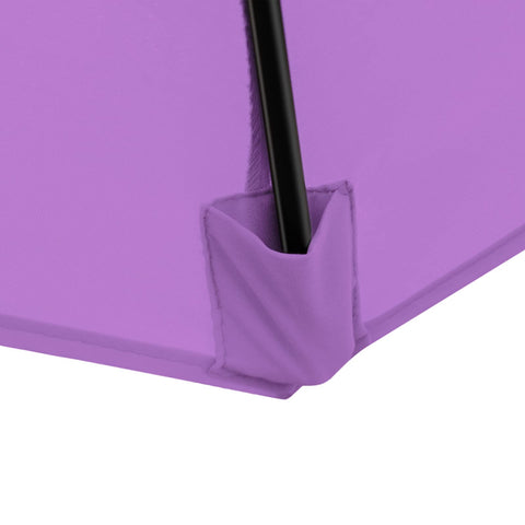Sunnyglade wind vent design stabilizes the canopy in breezy weather.