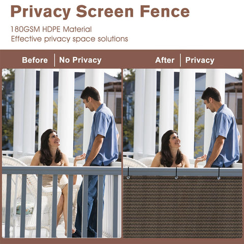Sunny Guard privacy screen featuring folding double seams for strength.