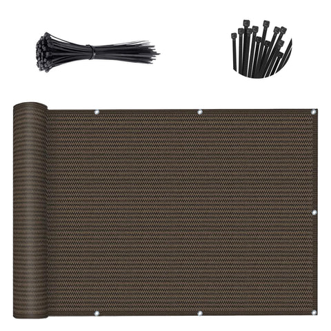 Sunny Guard versatile outdoor privacy screen on a poolside balcony.