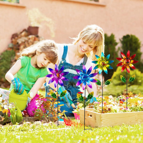 Sunnylight wind spinner garden decor designed for lawn, fence, and yard spaces.