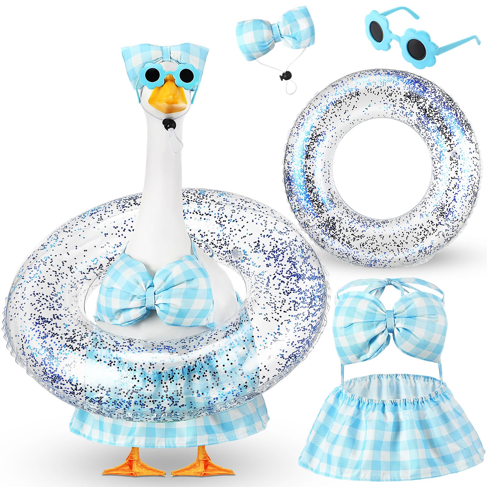 Sunnymove bikini porch goose blue plaid ready to brighten your garden