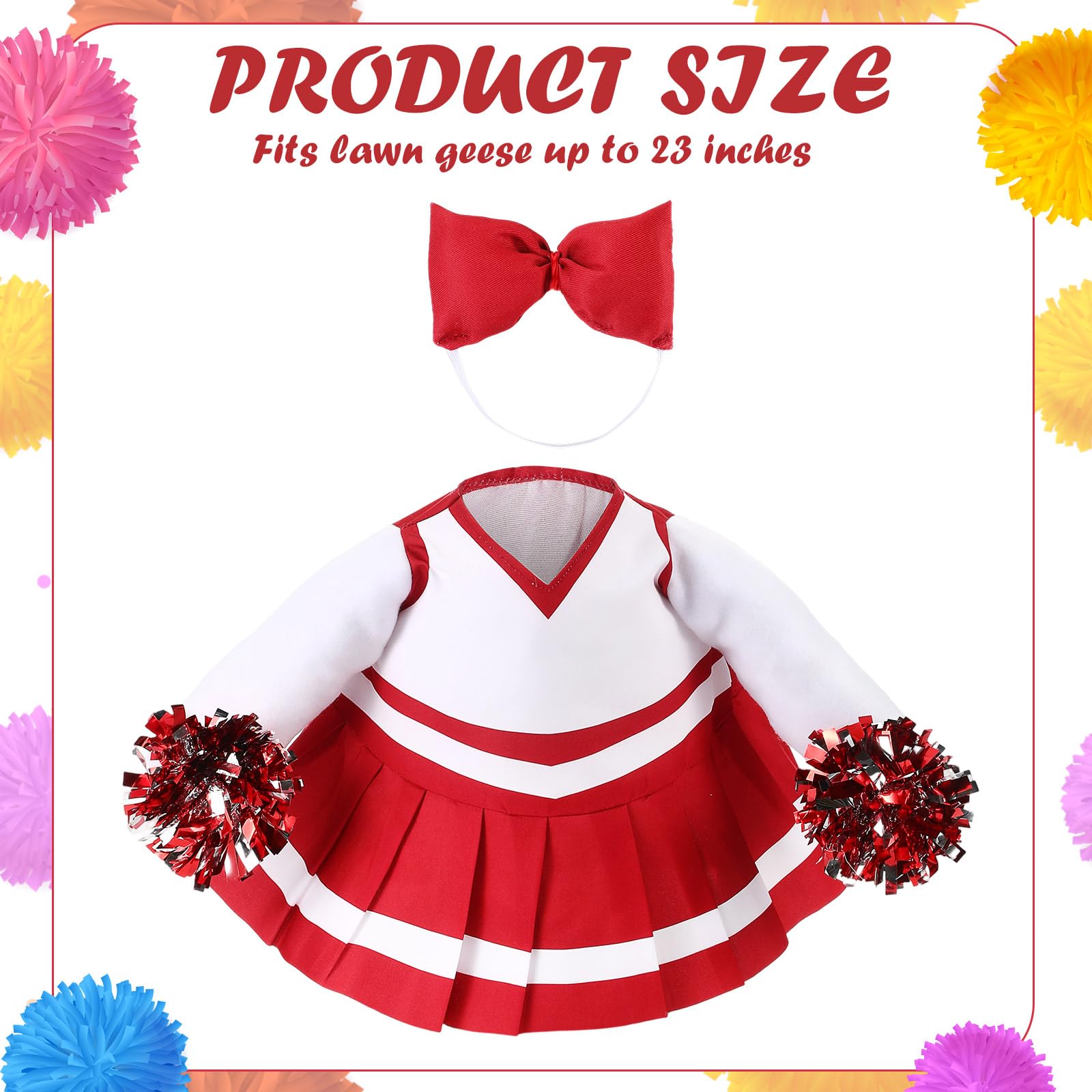 Sunnymove goose costume with bow creates a charming, eye catching garden accent.