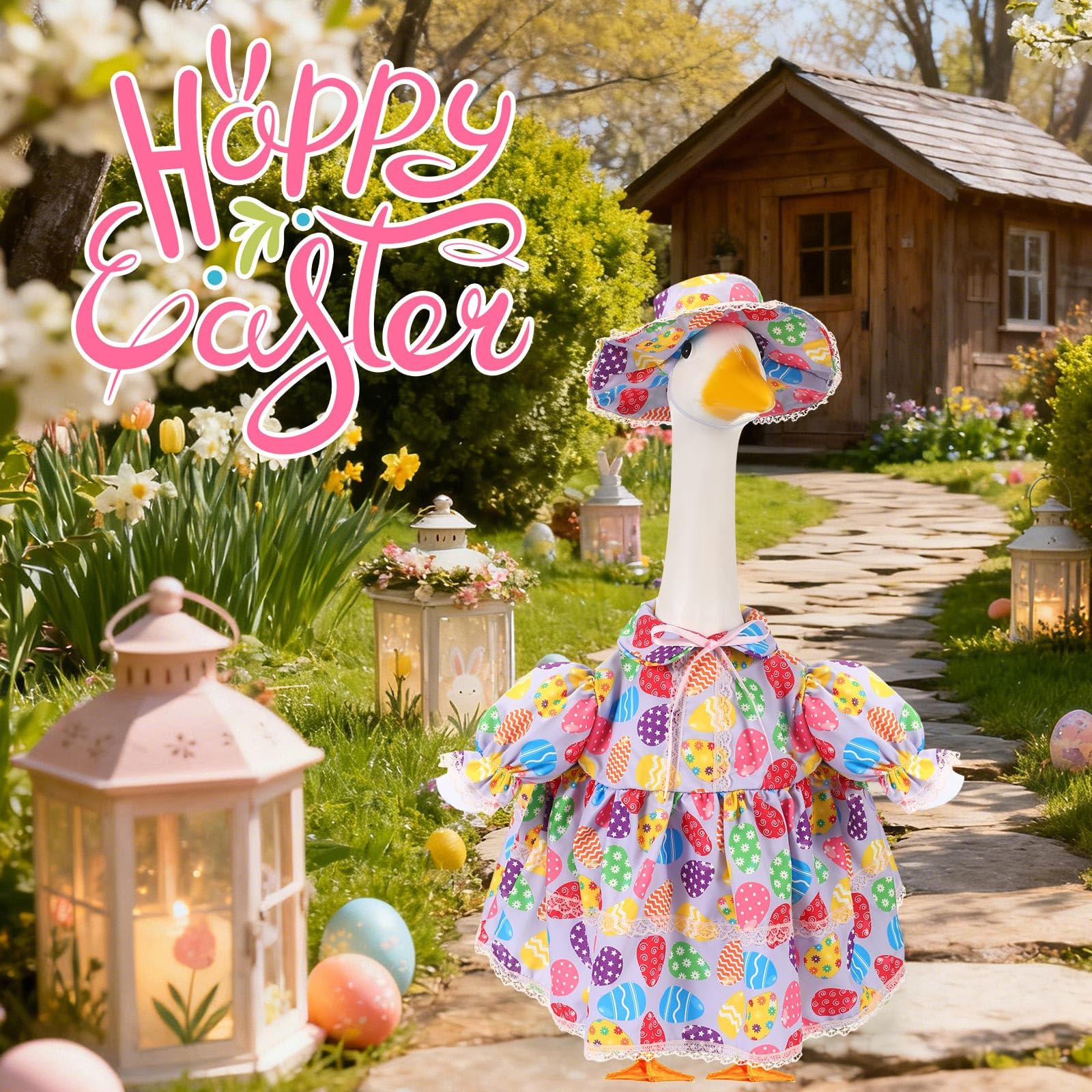 Sunnymove Easter goose outfit as a fun photo prop for family gatherings.