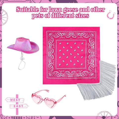 Sunnymove fringe bandana adds retro charm to outdoor goose display