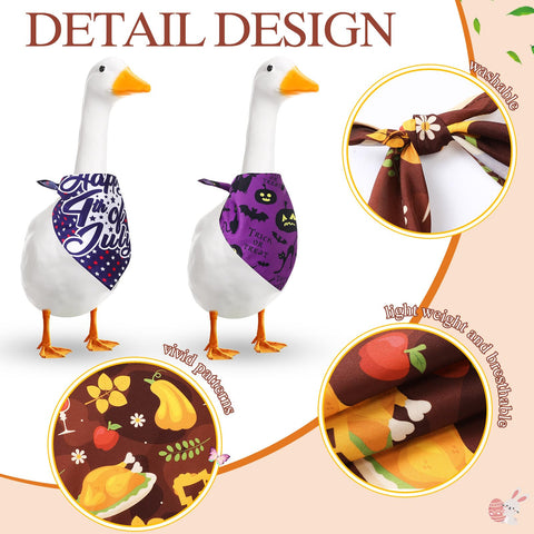 Sunnymove porch goose bandana fits up to 23 inches for versatile styling