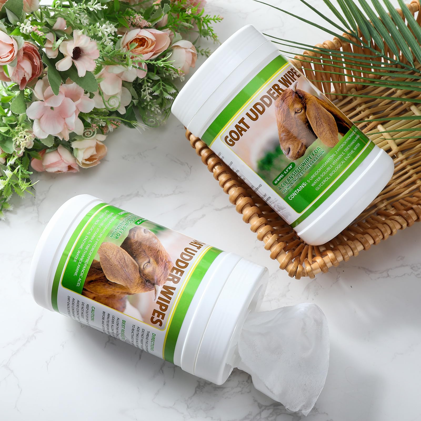 Sunnymove teat wipes udder cleaning offers skin-friendly moisture.