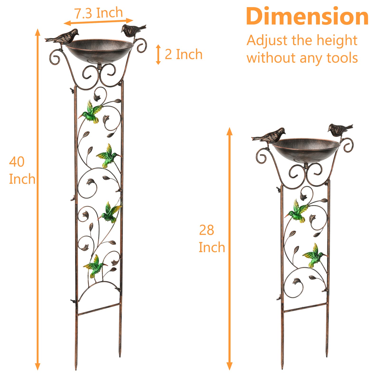 SUNNYPARK bronze-finish trellis enhances outdoor decor and durability.