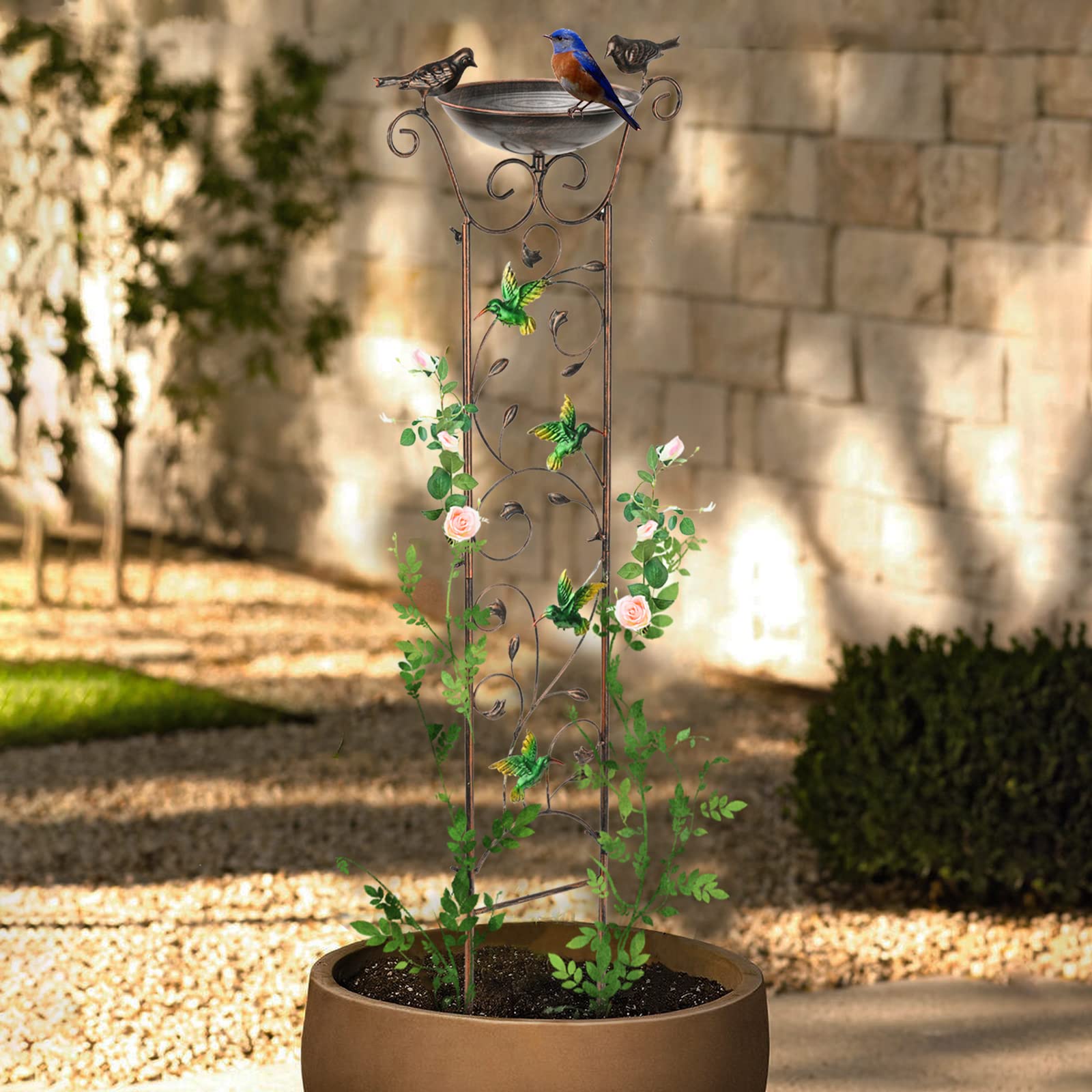 SUNNYPARK easy-assembly garden trellis saves time during setup.