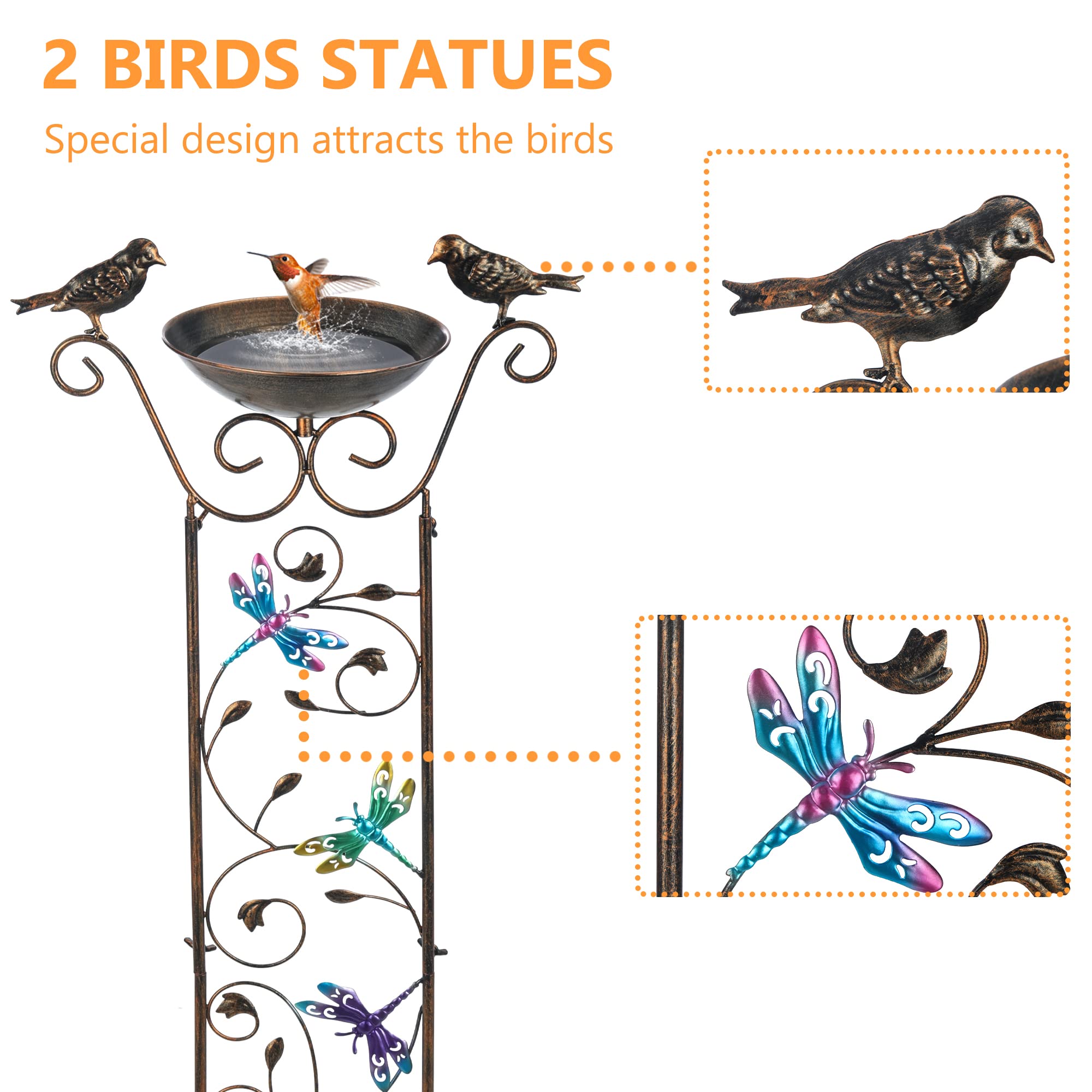 SUNNYPARK bronze finish trellis enhances outdoor aesthetics while supporting climbing plants.
