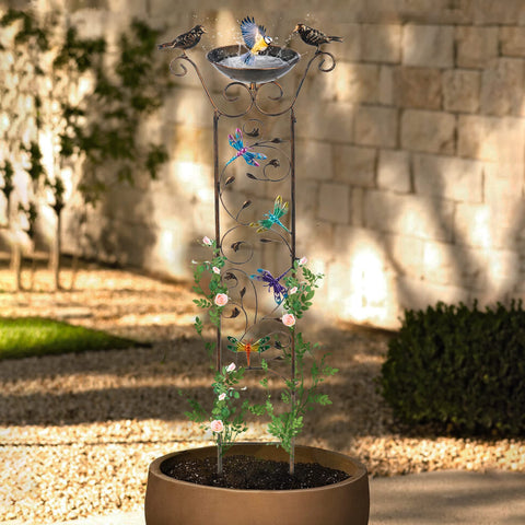 SUNNYPARK climbing-flowers trellis supports clematis, jasmine, and roses outdoors.