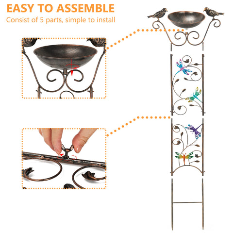 SUNNYPARK dragonflies on trellis highlight decorative details for borders.