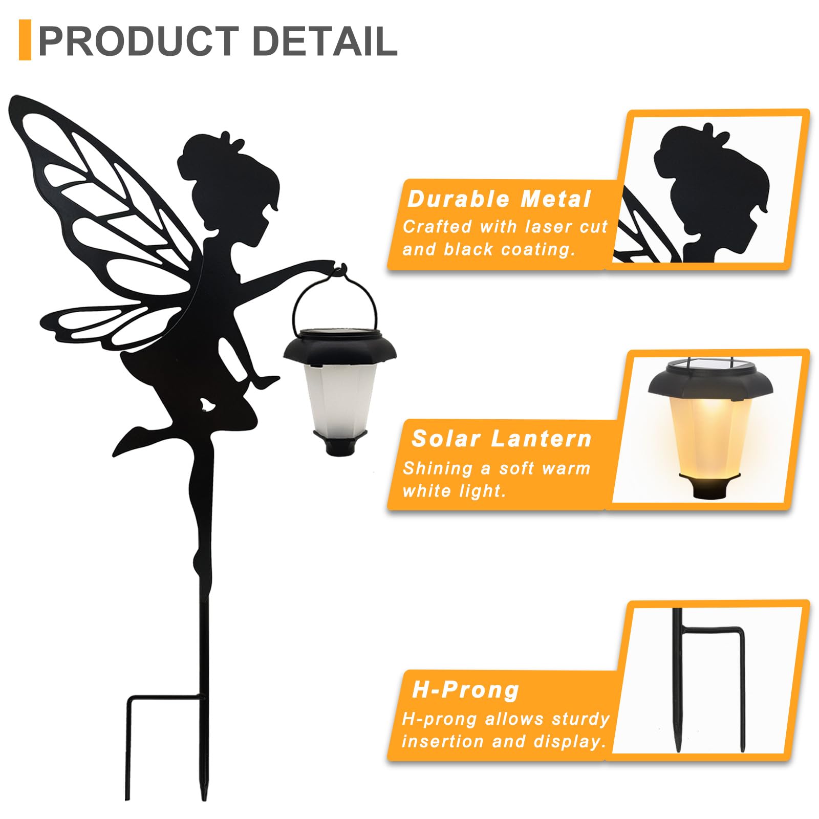 SUNNYPARK night glow from solar lantern lights up pathways and patios.