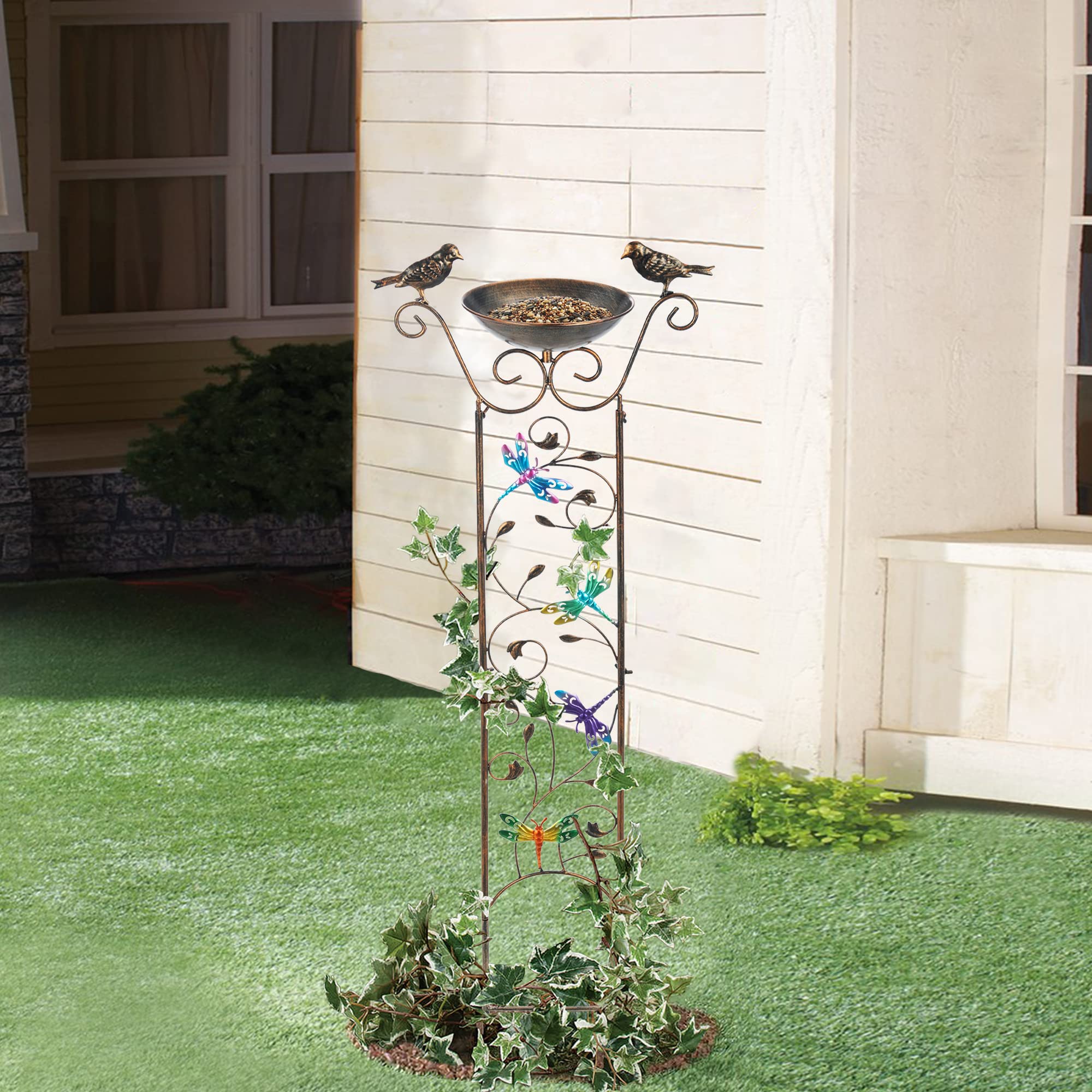 SUNNYPARK outdoor garden decor blends sculpture with practical plant support.