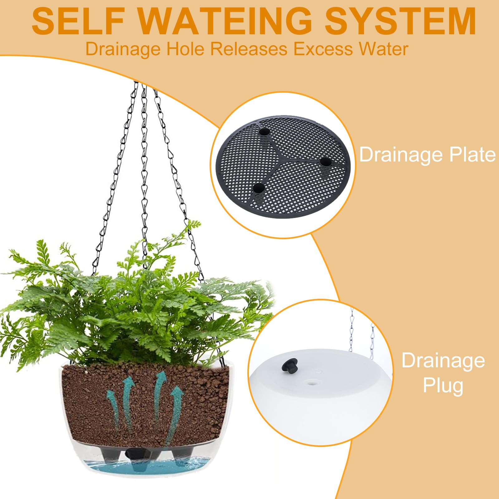 SUNNYPARK warm white LED light enhances dusk garden aesthetics.