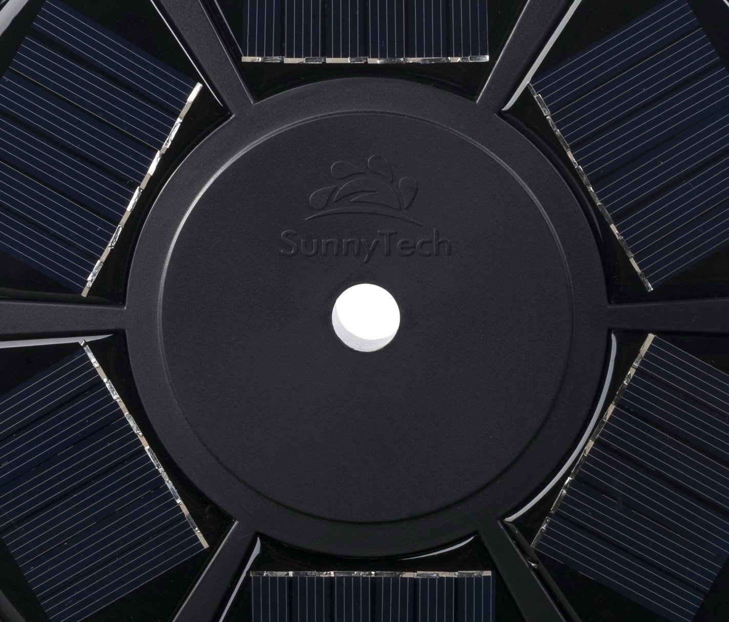Close-up of the 20-LED brightness on Sunnytech solar flag light.