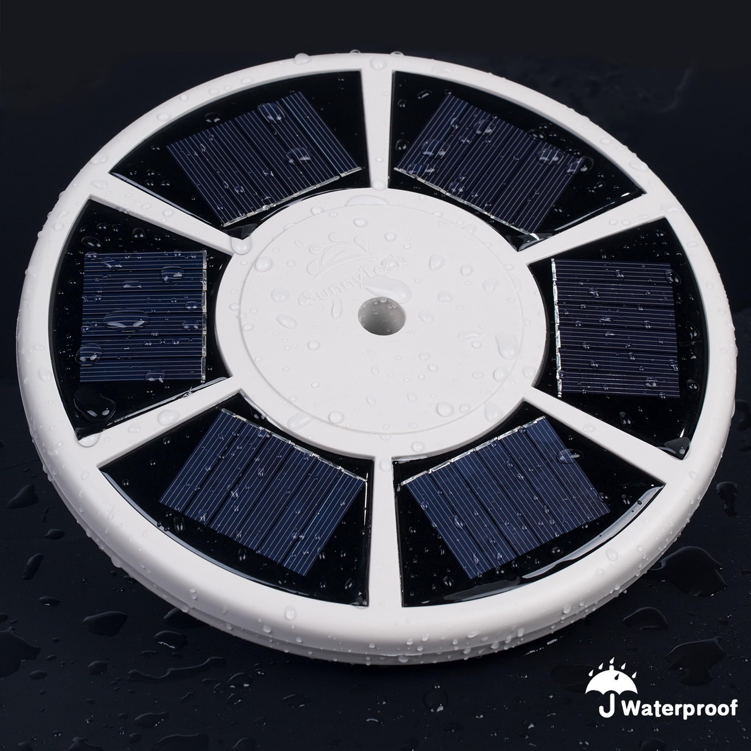Sunnytech solar flag light LED array provides bright nighttime glow for flags