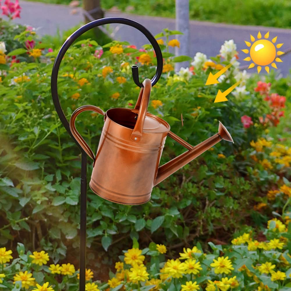 SunnyTong watering can free-standing fill hole demonstration for quick refills.