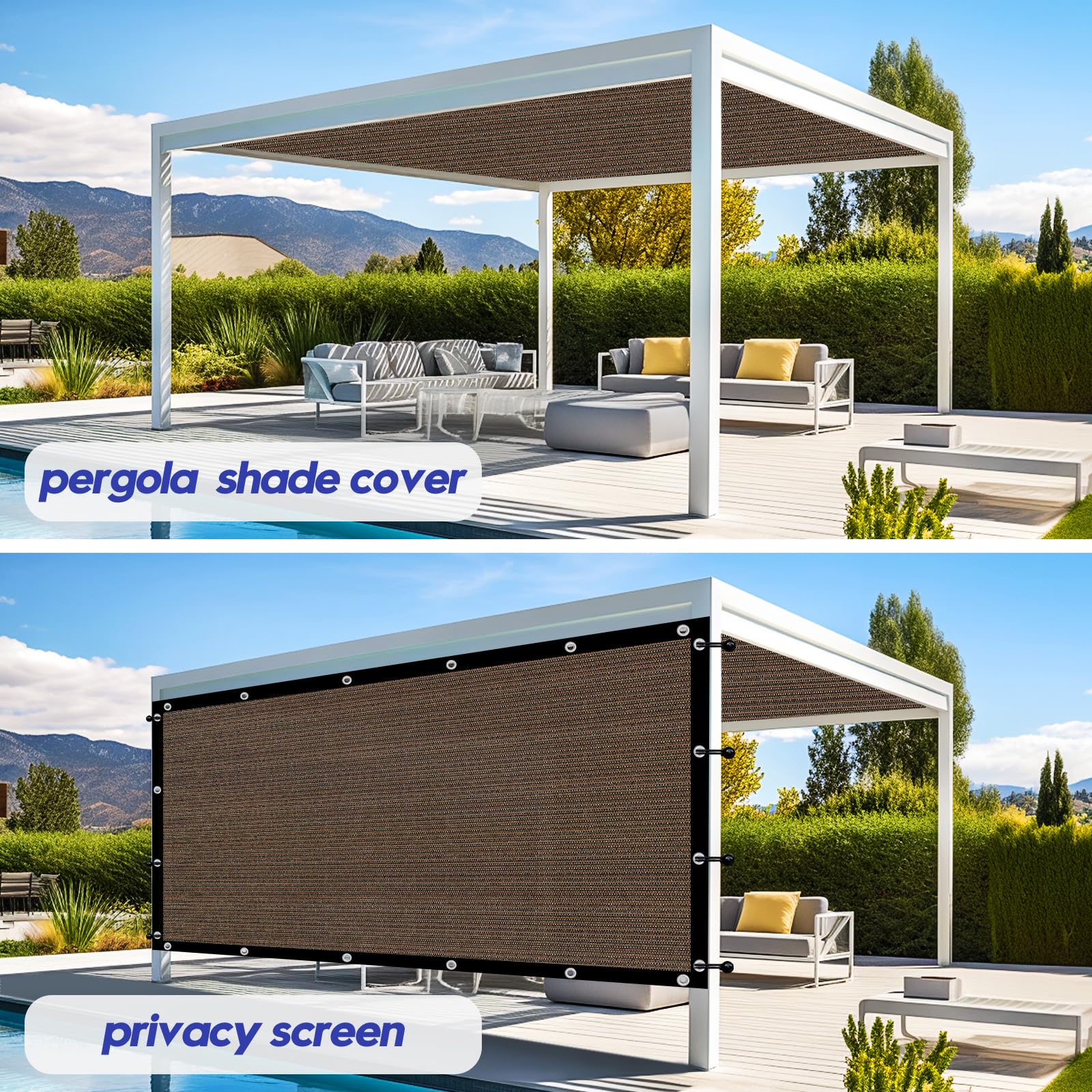 Sunocity's versatile shade cloth doubles as privacy screen and windbreak