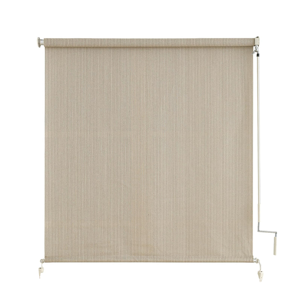 Sunoff outdoor roller shade cordless setup for easy patio privacy