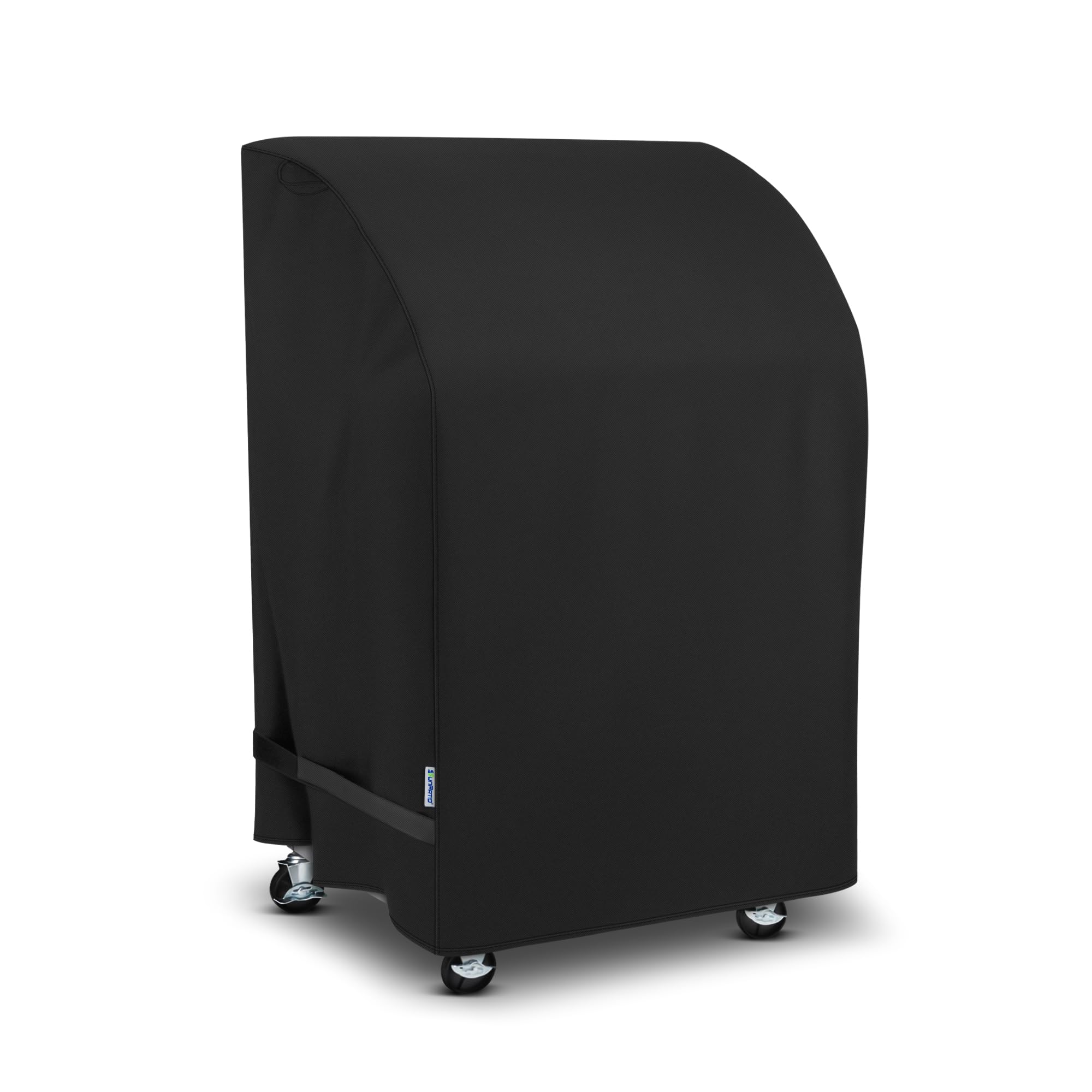 SunPatio 32-inch grill cover fade-stop fabric close-up showing color protection