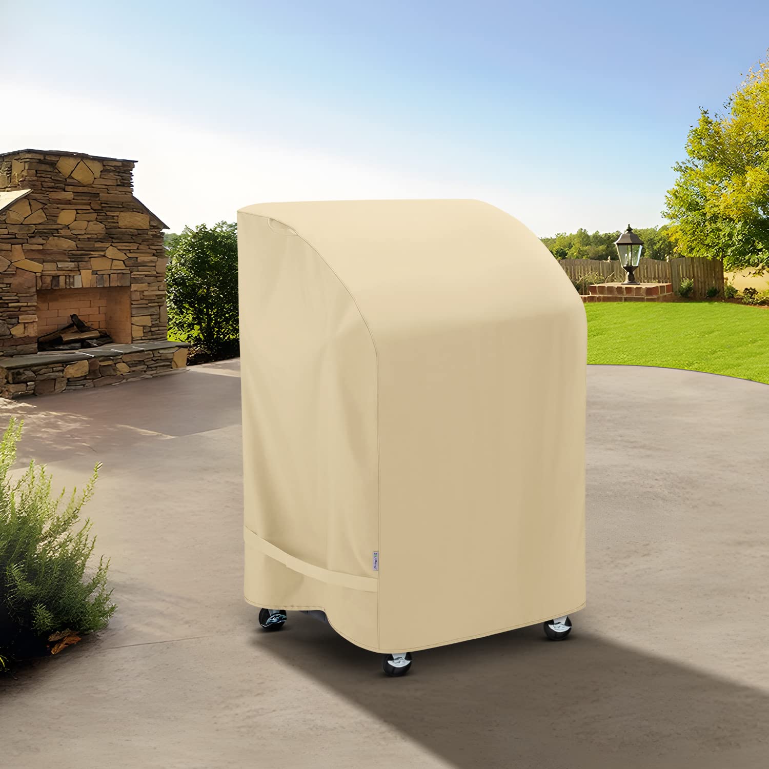 SunPatio secure-fit design keeps your grill protected outdoors.