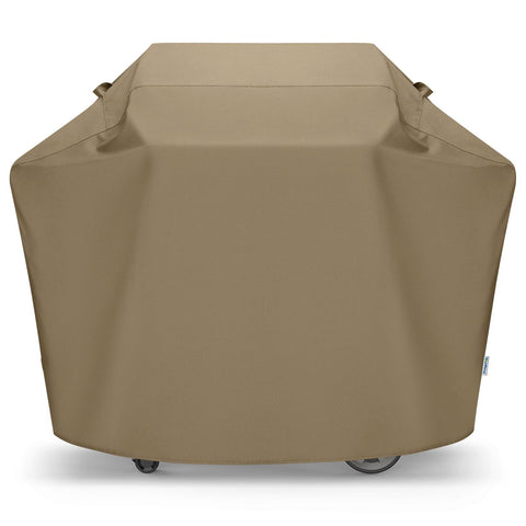 SunPatio 65inch grill cover front view showing rugged protection for outdoor grilling.