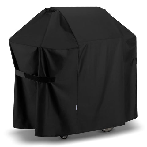 SunPatio 52-inch grill cover fits Weber Spirit series, protecting from rain and sun.