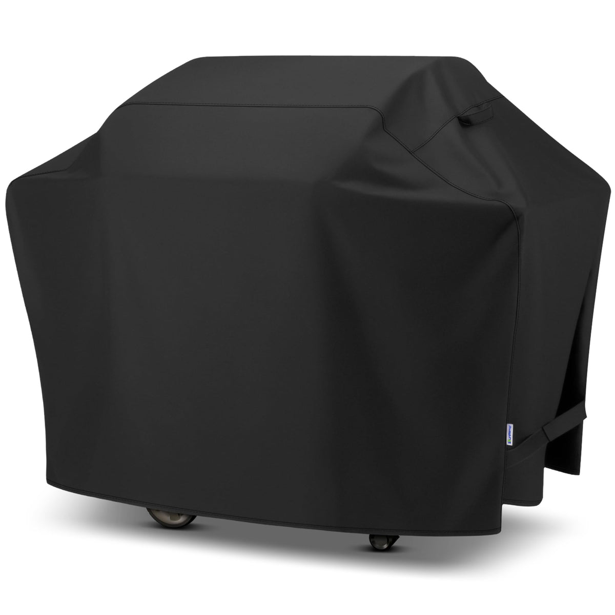 SunPatio 70-Inch BBQ Cover in full-coverage pose protects large grills from sun and rain