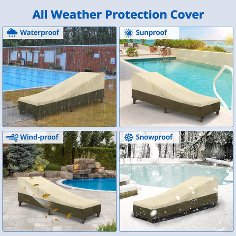 SunPatio beige and olive color options blend with outdoor decor.