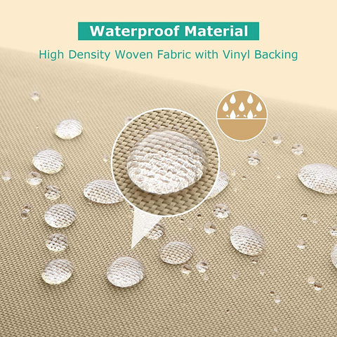 SunPatio drawstrings secure the cover during windy days.