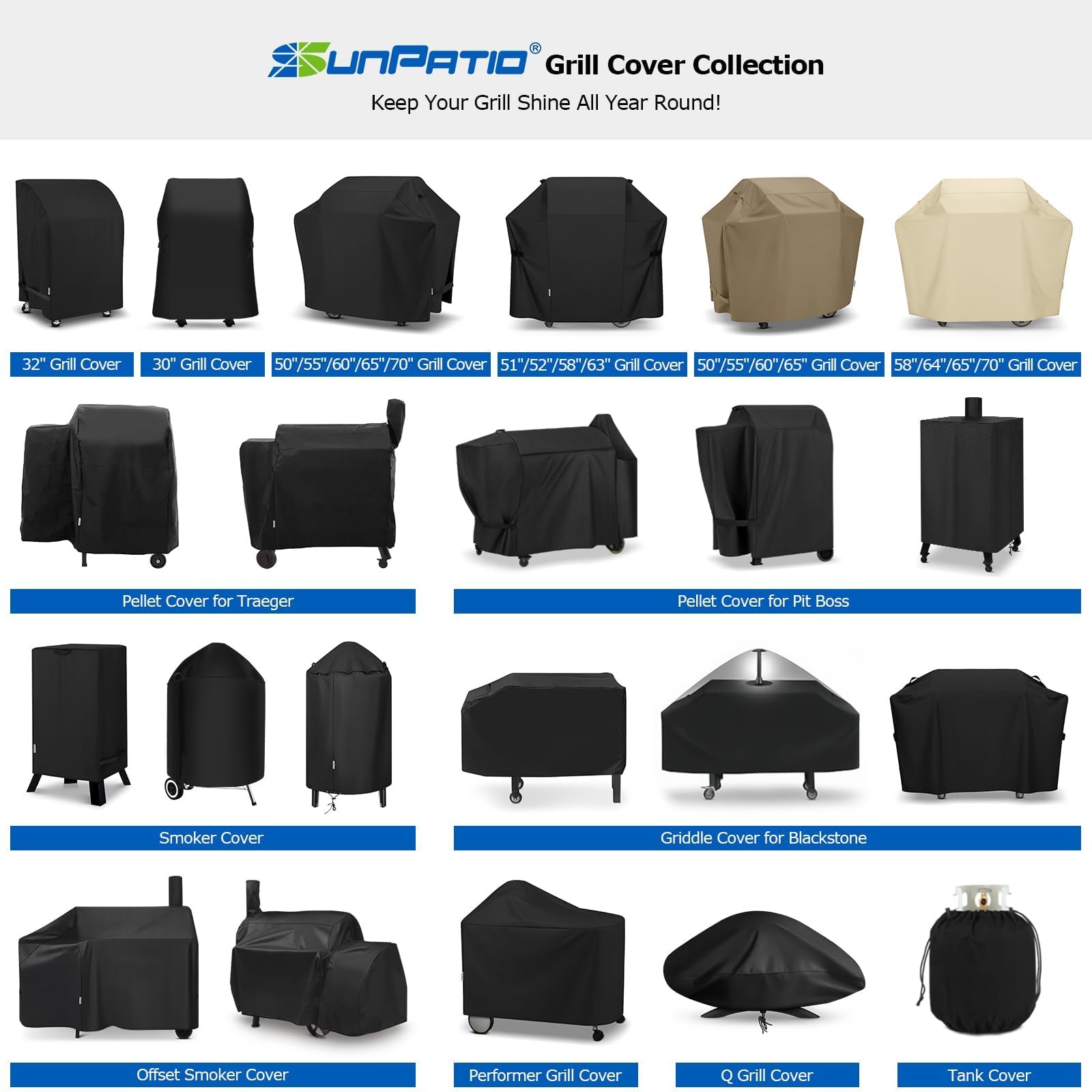 SunPatio durable stitching stands up to outdoor use.
