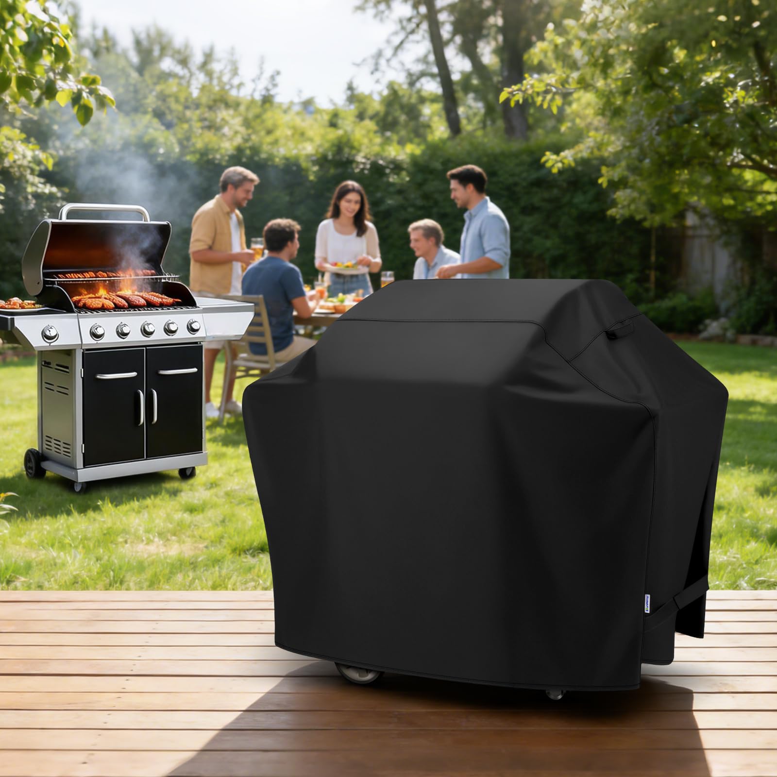 SunPatio easy-on-off design for quick deployment