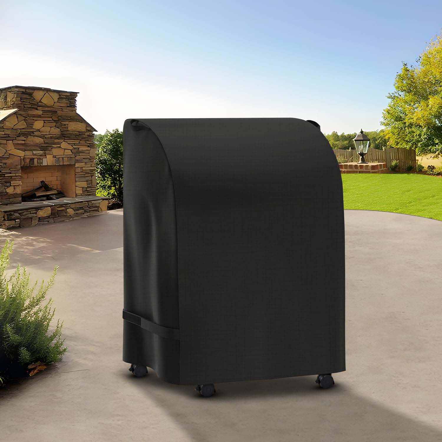 SunPatio fit for Weber, Nexgrill, Char-Broil and more grills with folding shelves.