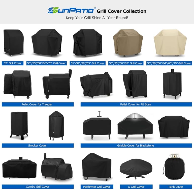 SunPatio all-weather protection for outdoor grilling setup
