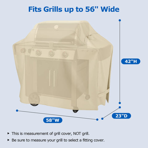 SunPatio grill cover waterproof fabric close-up shows durable surface against rain