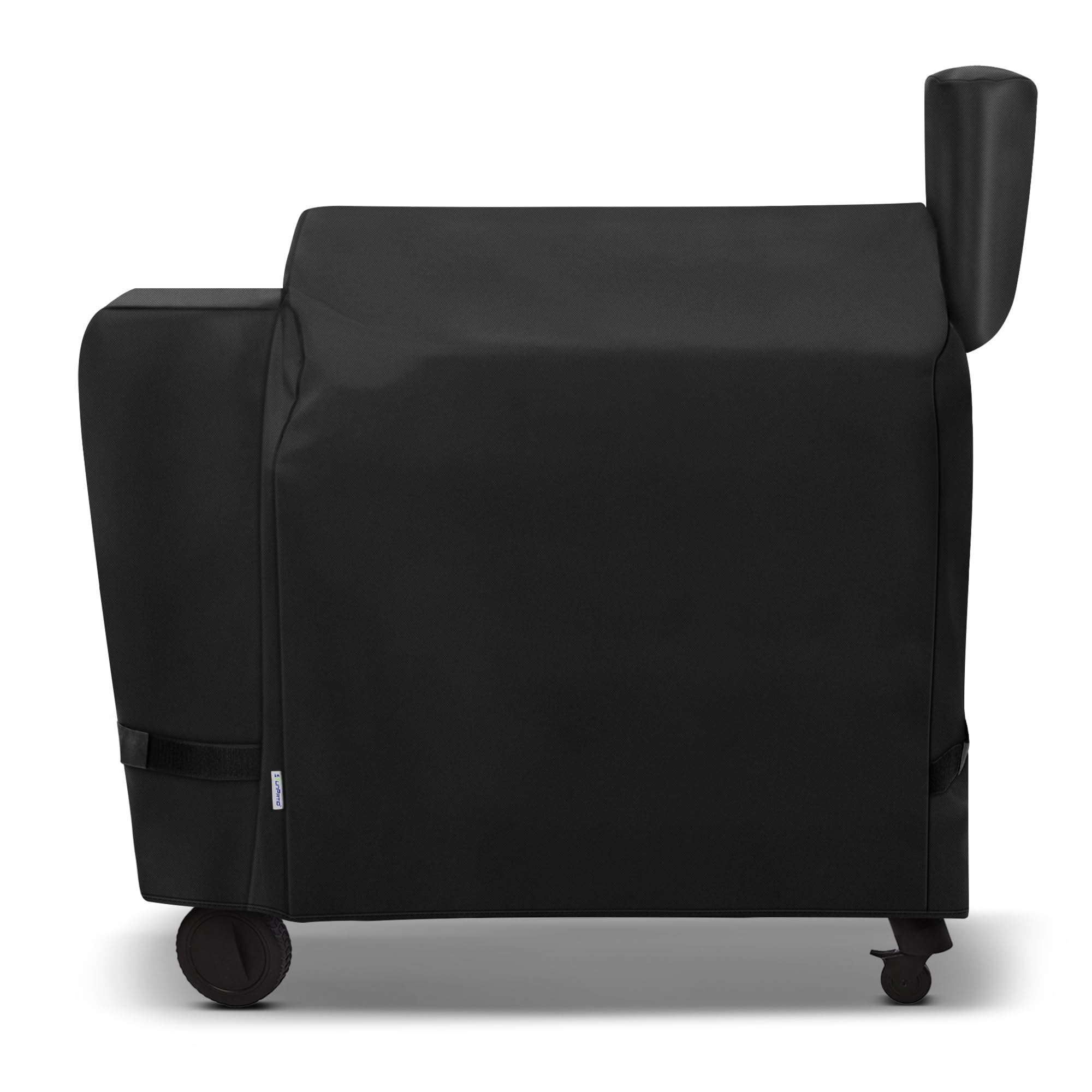 SunPatio pellet grill cover for Traeger 34 Series — front view protecting from weather