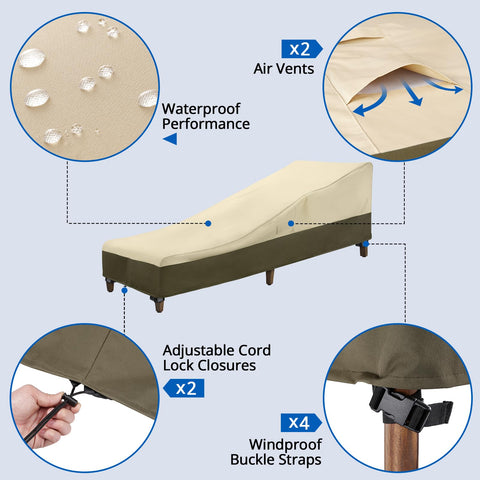 SunPatio waterproof coating detail keeps cushions dry after rain showers.