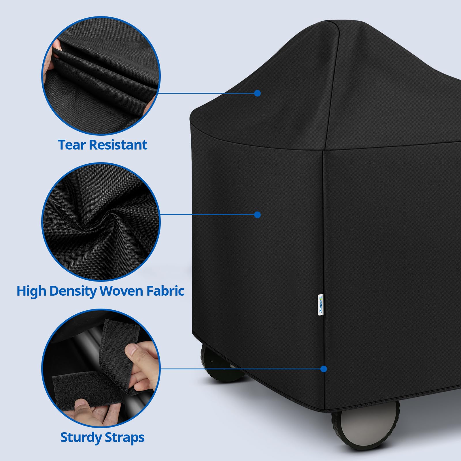 SunPatio cover for Weber 22-inch Performer with precise dimensions.