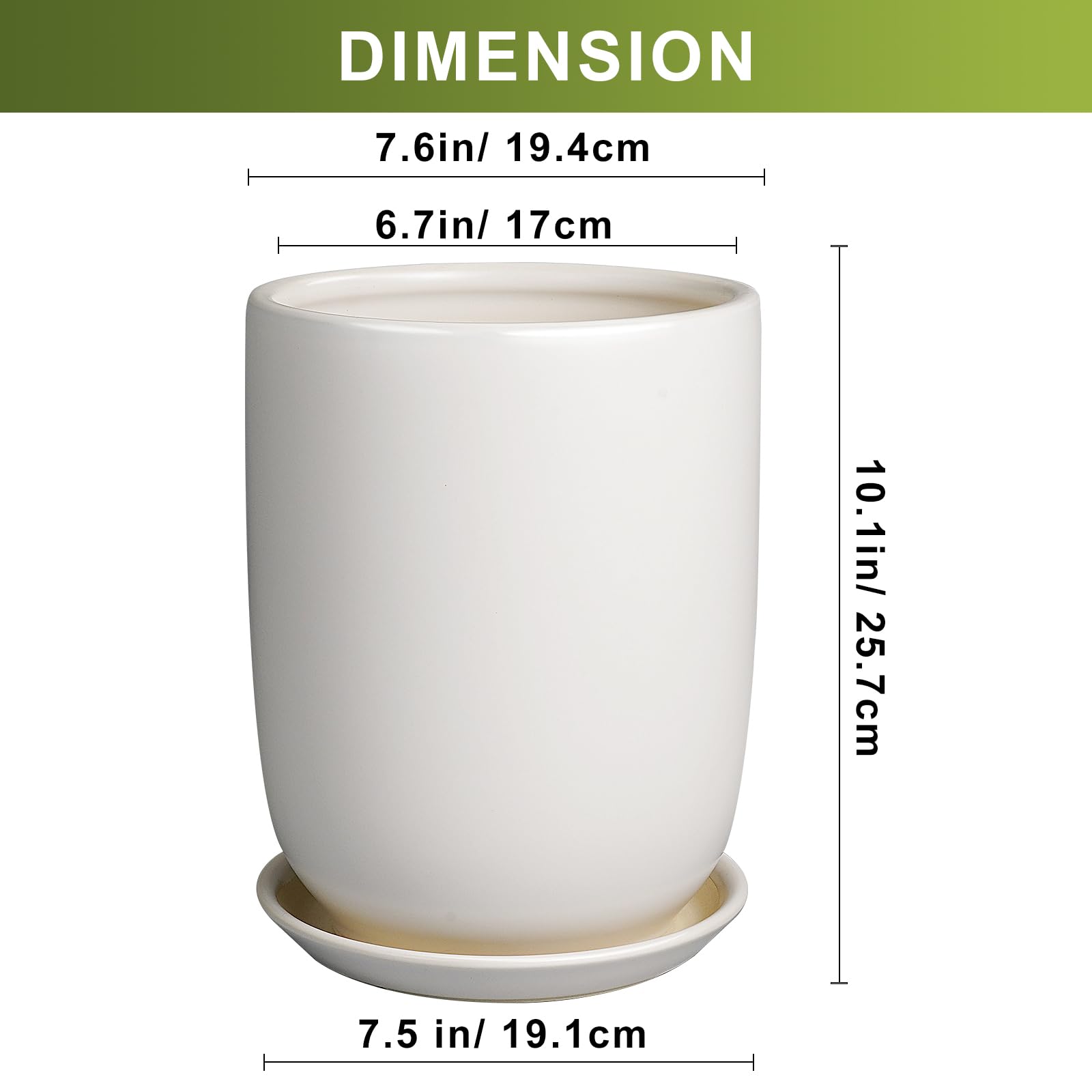 SUNPOTFOR white planter saucer with mesh close-up shows leak prevention and soil containment.