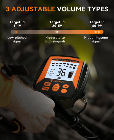 SUNPOW IP68 waterproof coil enables wading and damp terrain searches.