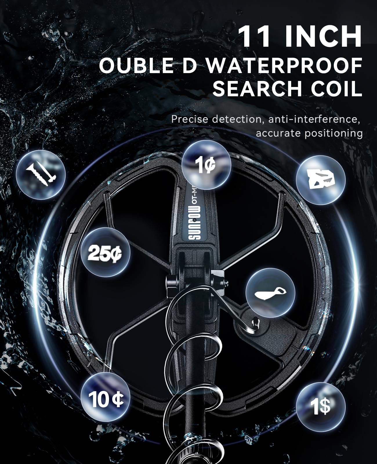 SUNPOW OTMD15 IP68-rated body for rugged use in snow, sand, and shallow water