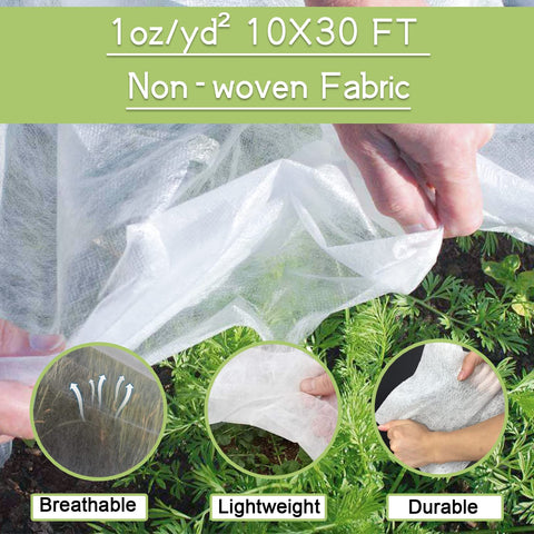 SUNPRO fiberglass garden hoops provide sturdy tunnel support for crops.